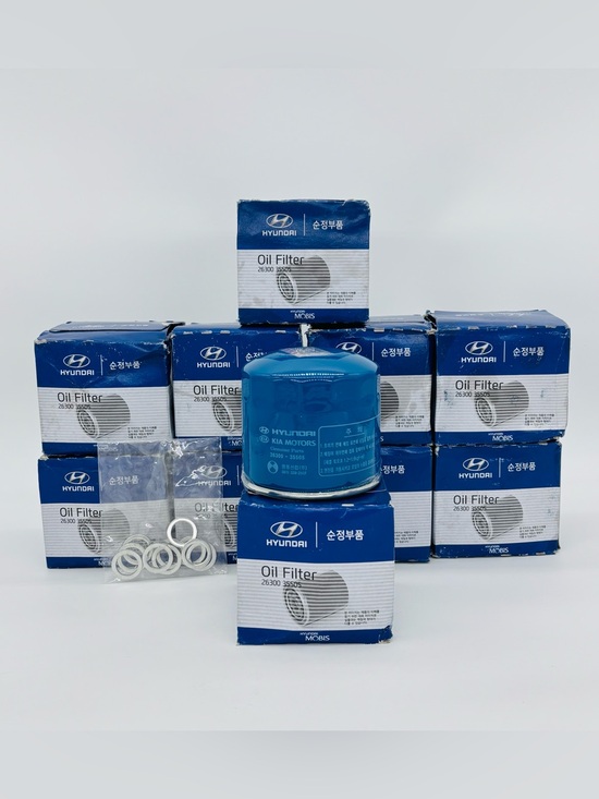 Hyundai Mobis Other - 10 Genuine OEM Hyundai Kia Oil Filters 26300-35505 Mobis Washers Gaskets Lot Set
